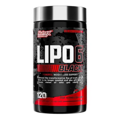 چربی سوز لیپوسیکس 6 بلک ناترکس 120 عدد Nutrex Lipo-6 Black